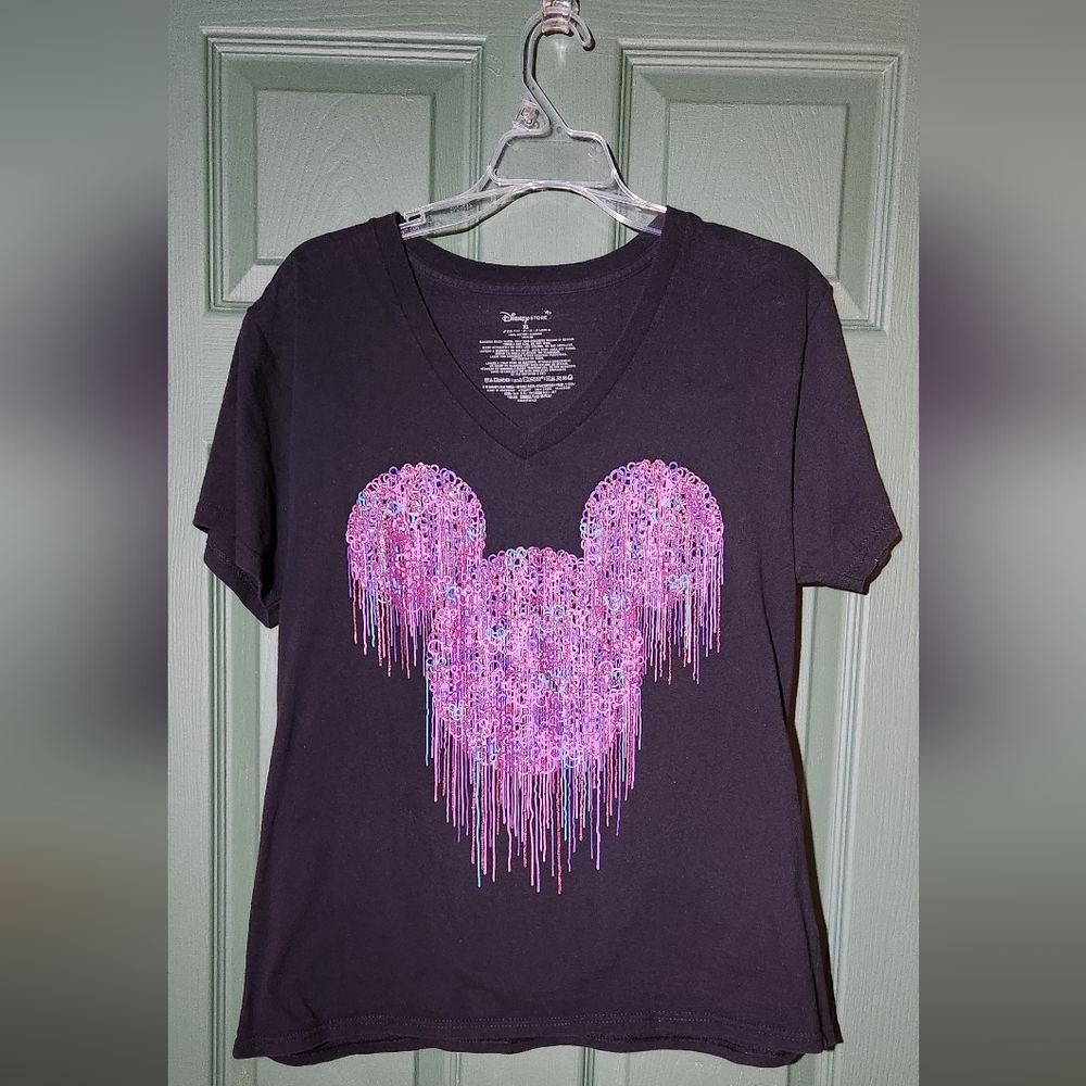 Disney Black Graphic Short Sleeve T-Shirt